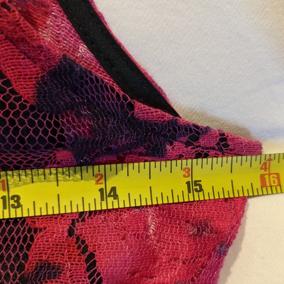 Anthropologie Tracy Reese Noisette Red Roses Floral Lace Tulle Dress Size 2 - Picture 10 of 15